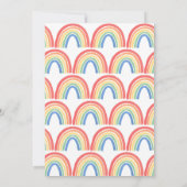 Genderneutraal regenboogBaby shower Kaart (Achterkant)
