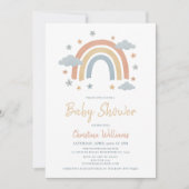 Genderneutraal regenboogonderzoek Baby shower Kaart (Voorkant)
