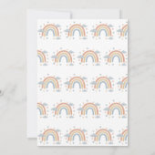 Genderneutraal regenboogonderzoek Baby shower Kaart (Achterkant)
