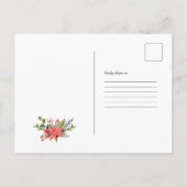 Genderneutraal | Rendier Kerst Baby shower Uitnodiging Briefkaart (Achterkant)