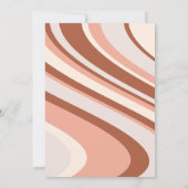 Genderneutraal Retro Groovy Rainbow Baby shower (Achterkant)