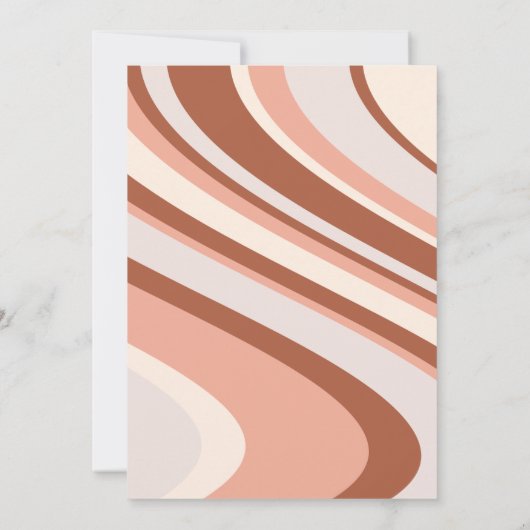 Genderneutraal Retro Groovy Rainbow Baby shower (Achterkant)