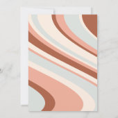 Genderneutraal Retro Groovy Rainbow Baby shower (Achterkant)