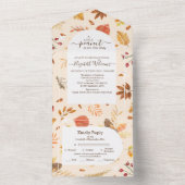 Genderneutraal reustisch Baby shower All In One Uitnodiging (Binnen)