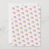 Genderneutraal roze meisje en meisje met tweelingB Kaart (Achterkant)