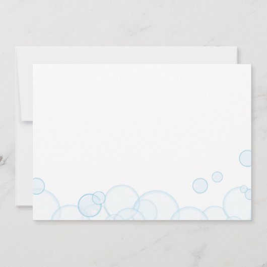 Genderneutraal Rubber Duck Baby shower Kaart (Achterkant)