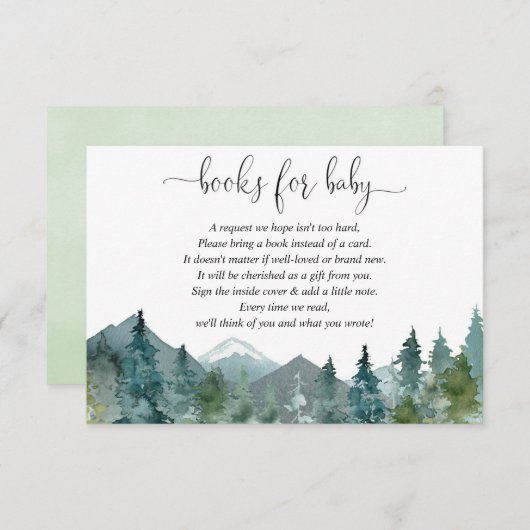 Genderneutraal rustiek bosboek in plaats van kaart (Voorkant / Achterkant)