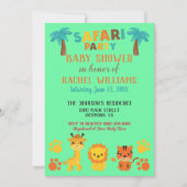 Genderneutraal Safari-Baby shower Kaart (Voorkant)