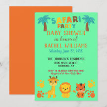 Genderneutraal Safari-Baby shower