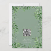 Genderneutraal Safari Dieren Groen Baby shower (Achterkant)