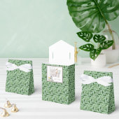 Genderneutraal Safari Green Baby shower Bedankdoosjes