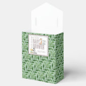 Genderneutraal Safari Green Baby shower Bedankdoosjes (Geopend)