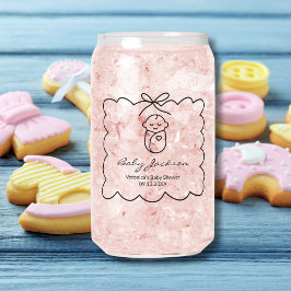 Genderneutraal Schattige Baby & boog Modern Baby s Blikvorm Glas