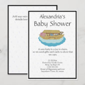 Genderneutraal Schattige Baby shower Ark Kaart (Voorkant / Achterkant)