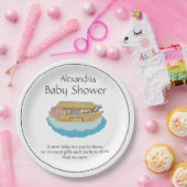 Genderneutraal Schattige Baby shower Ark Papieren Bordje (Feest)