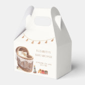 Genderneutraal Schattige Boho Bassinet Speelgoed B Bedankdoosjes (Achterkant)