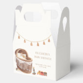 Genderneutraal Schattige Boho Bassinet Speelgoed B Bedankdoosjes (Geopend)