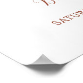 Genderneutraal Schattige Dumpling Baby shower Welk Poster (Hoek)