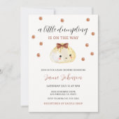 Genderneutraal Schattige klein dumpling Baby showe Kaart (Voorkant)