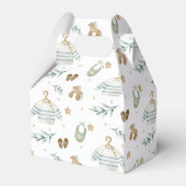 Genderneutraal  speelgoed Baby shower Dank u wel Bedankdoosjes (Achterkant)