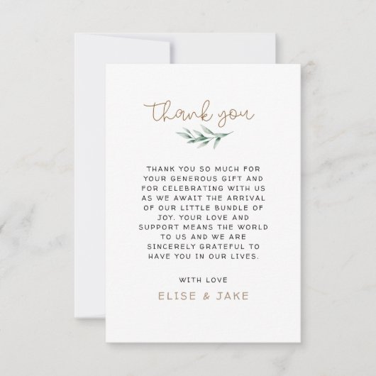 Genderneutraal  speelgoed Baby shower Dank u wel Bedankkaart (Voorkant)