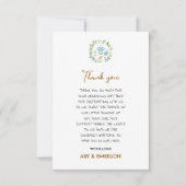 Genderneutraal  speelgoed Baby shower Dank u wel Bedankkaart (Voorkant)