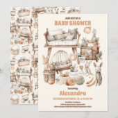 Genderneutraal  speelgoed Baby shower Kaart (Voorkant / Achterkant)