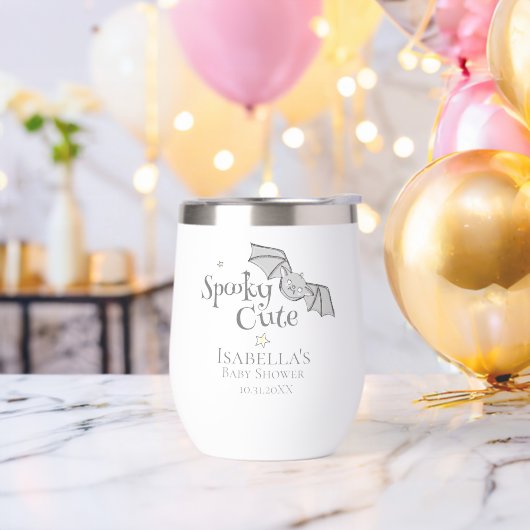 Genderneutraal Spooky Schattige Halloween Baby sho (Vrijgezellenfeest)