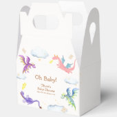 Genderneutraal sprookje Magic Dragon Baby shower Bedankdoosjes (Open)