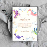 Genderneutraal sprookje Magic Dragon Baby shower