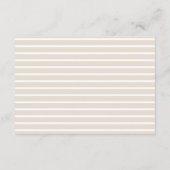 Genderneutraal Teddy Bear Moon Stars Baby shower Informatiekaartje (Achterkant)