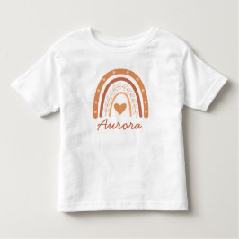Genderneutraal Terracotta boho regenboog aangepast Kinder Shirts