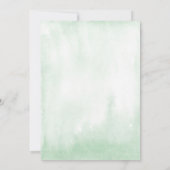 Genderneutraal tropisch groen gouden baby shower kaart (Achterkant)