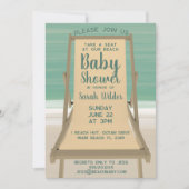 Genderneutraal Turquoise Ocean Beach Baby shower Kaart (Voorkant)