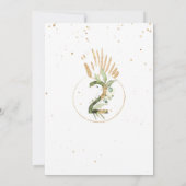 Genderneutraal Twee wilde safari verjaardagsuitnod Kaart (Achterkant)