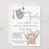 Genderneutraal We kunnen bijna wachten op Baby sho Kaart (Voorkant)