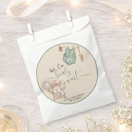 Genderneutraal we kunnen het Baby shower afwachten Bedankzakje
