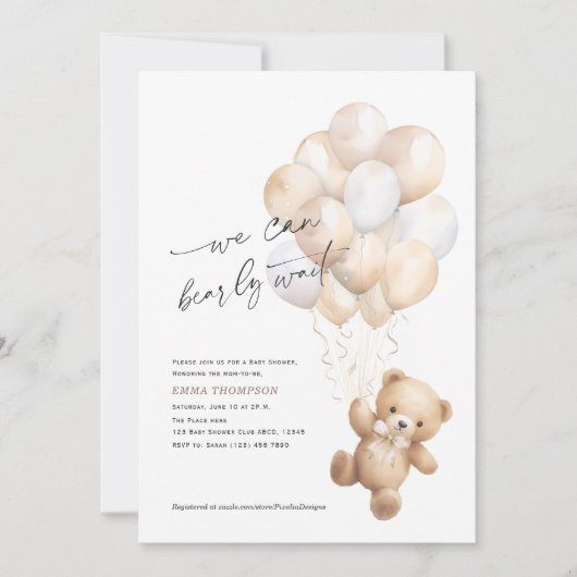 Genderneutraal we kunnen het Baby shower afwachten Kaart (Voorkant)