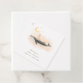 Genderneutraal  Whale & Duck Baby shower Bedankjes Labels (In situ)