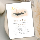 Genderneutraal  Whale & Duck Baby shower Kaart