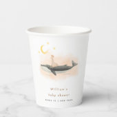 Genderneutraal  Whale & Duck Baby shower Papieren Bekers (Achterkant)