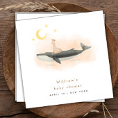 Genderneutraal  Whale & Duck Baby shower Servet