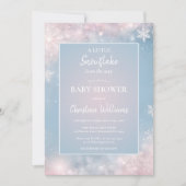 Genderneutraal Winter Wonderland Baby shower Kaart (Voorkant)