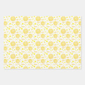 Genderneutrale 1e reis rond de zondag inpakpapier vel (Voorkant 3)