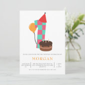 Genderneutrale 1e verjaardag kaart (Staand voorkant)