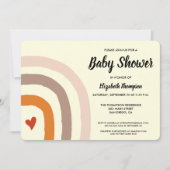 Genderneutrale aardse regenboog Baby Kaart (Voorkant)