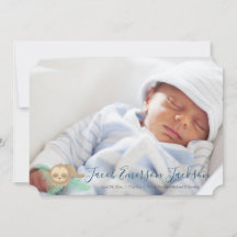 Genderneutrale Baby Baby Fotoaankondiging