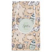 Genderneutrale Baby Halloween Pumpkin Ghost Klein Cadeauzakje (Voorkant)