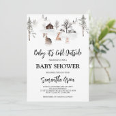 Genderneutrale Baby Het is koud buiten het Baby sh Kaart (Staand voorkant)