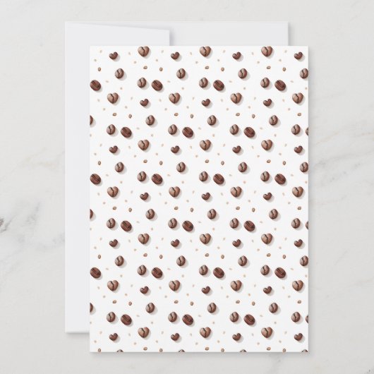 Genderneutrale Baby is het Baby shower van het kof Kaart (Achterkant)